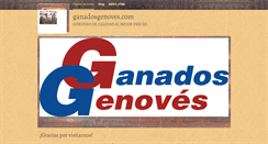 Desktop Screenshot of ganadosgenoves.com