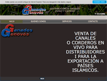 Tablet Screenshot of ganadosgenoves.com